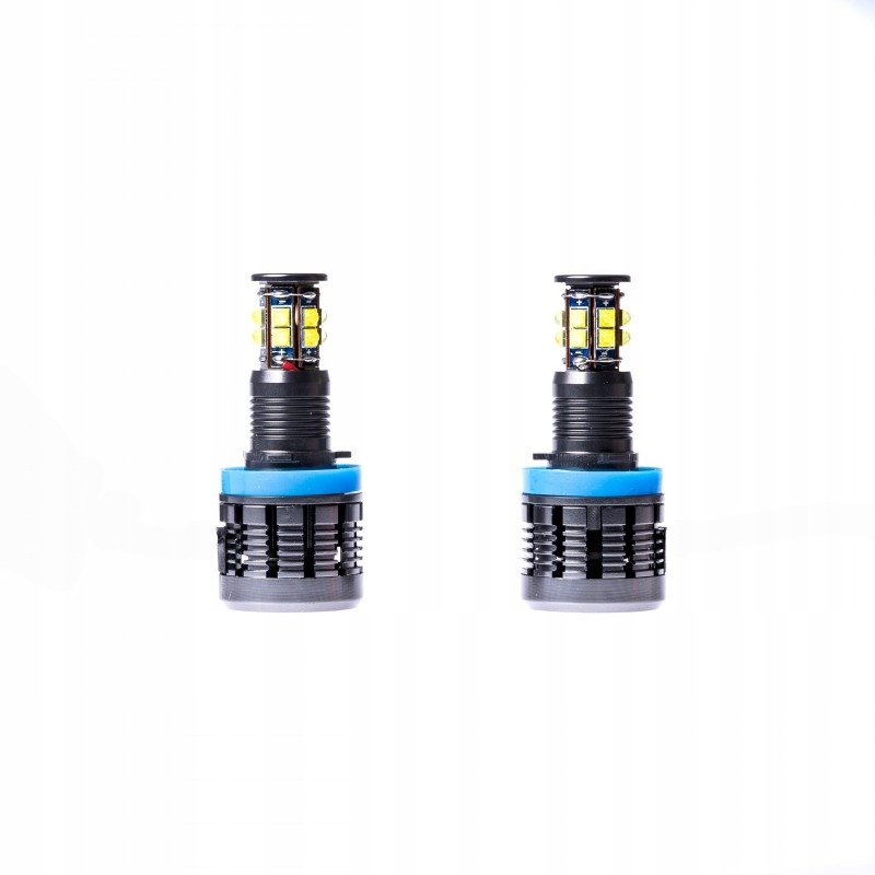 Ringi Biele Led Fixky H8 2x120W 12xCREE Led 6000K Chladná Biela Canbus