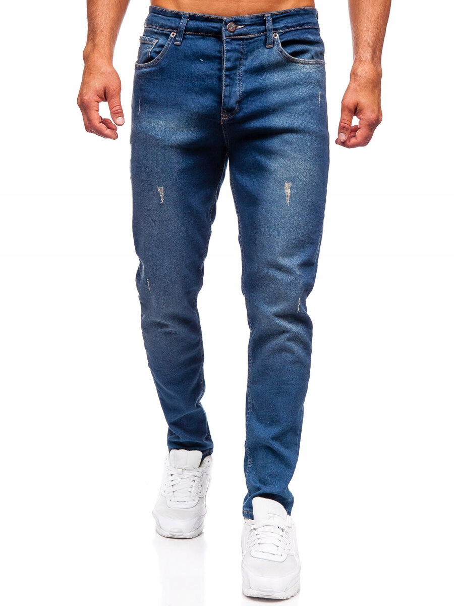 Pánské Džínové Kalhoty Slim Fit Tmavě Modré 6518 DENLEY_30/S