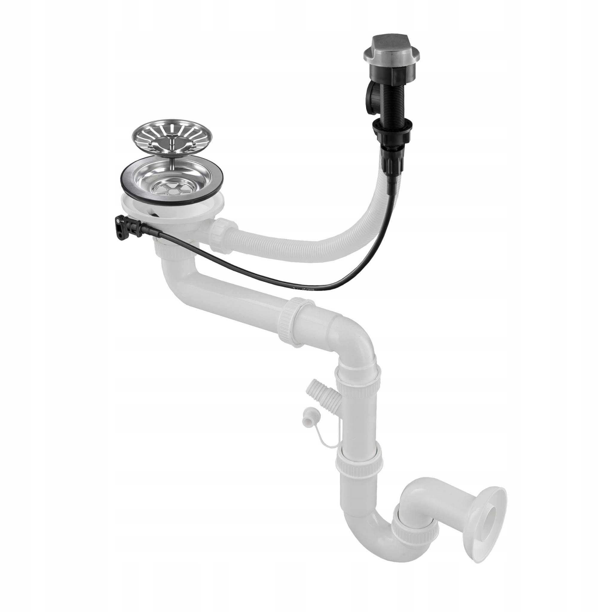 Syfon do zlewu jednokomorowego automatyczny chrom Marka Garmand