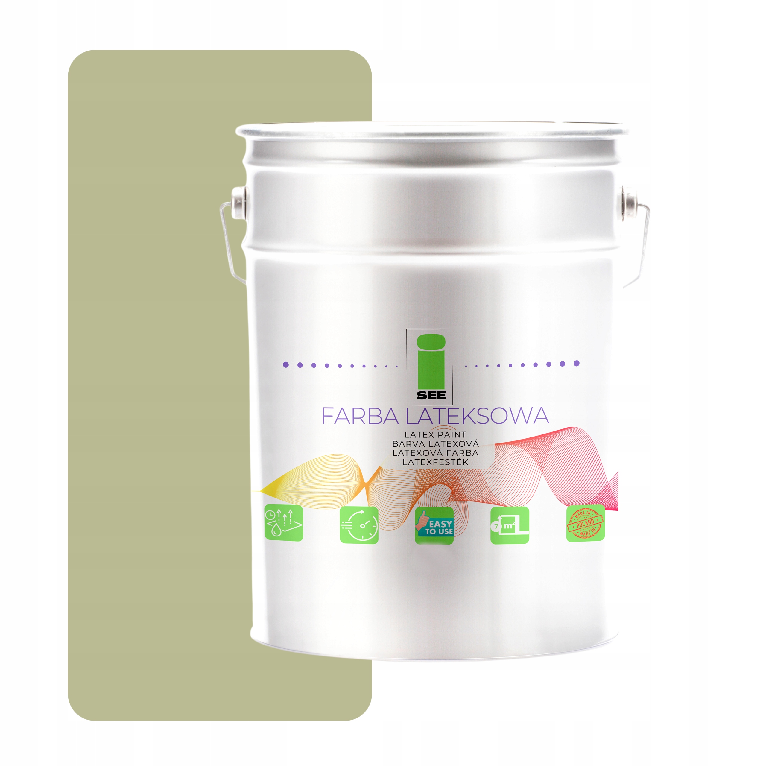 Latexová Priedušná Zelená Bonsajová Farba Na Steny 10 L Hypoalergénna