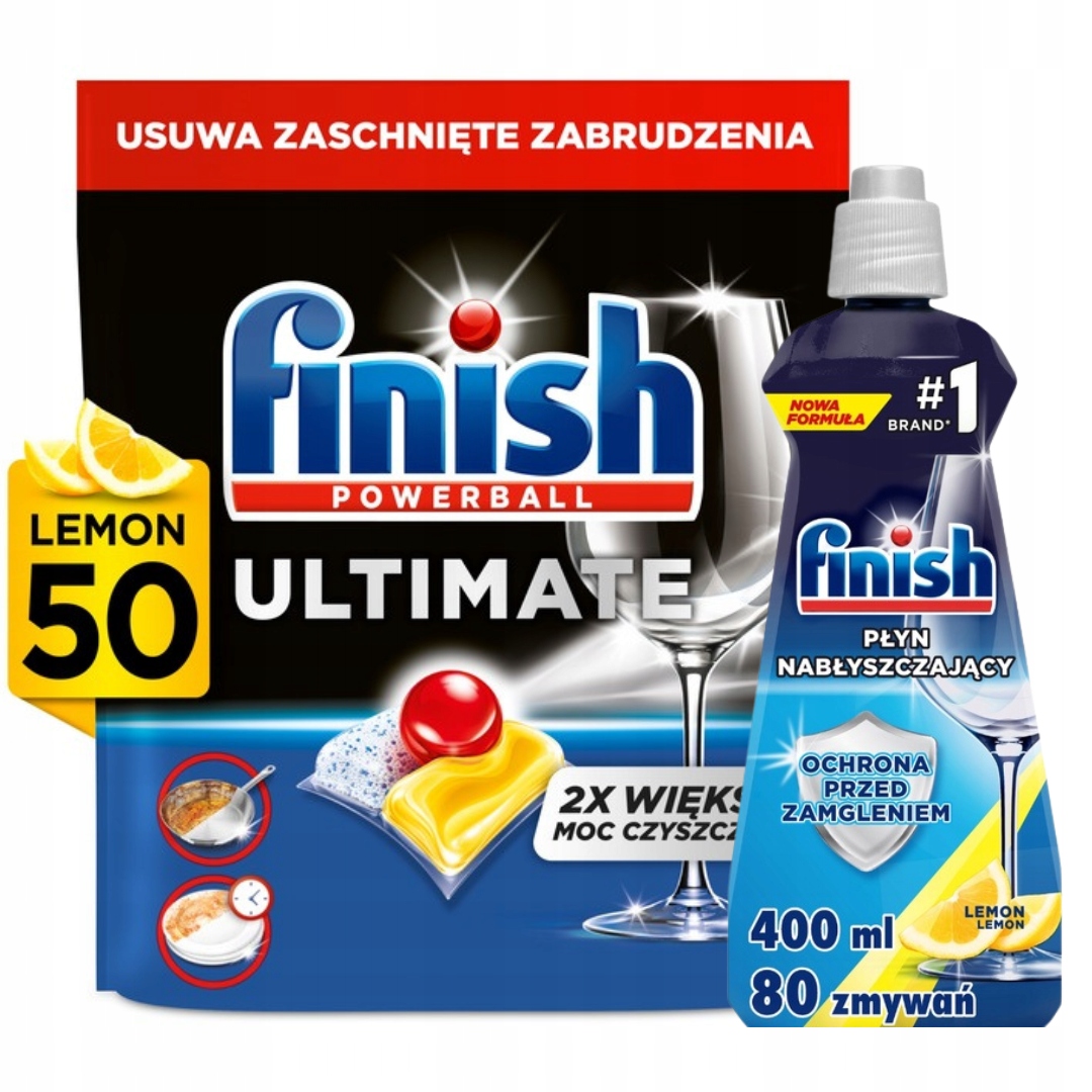 Levně Finish Sada do myčky Kapsle Leštidlo