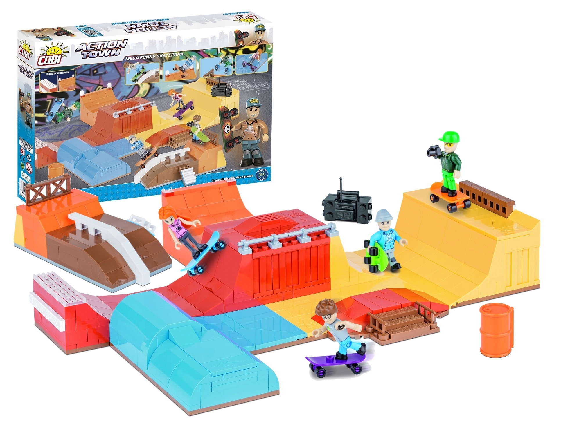 

Klocki Action Town Szalony Skatepark 500 el.