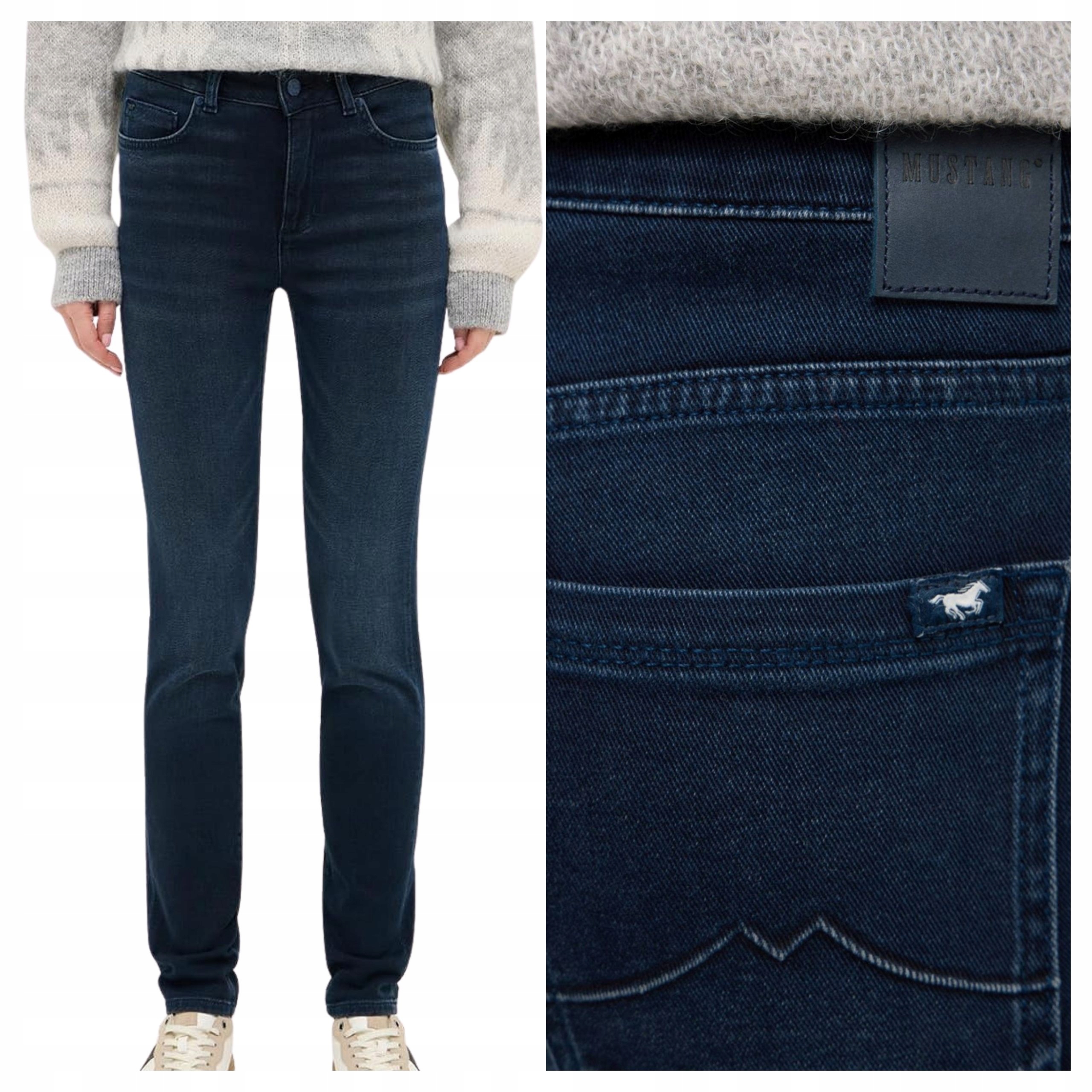 Dámské džínové kalhoty Mustang Shelby Slim Fit Denim Blue W30 L30