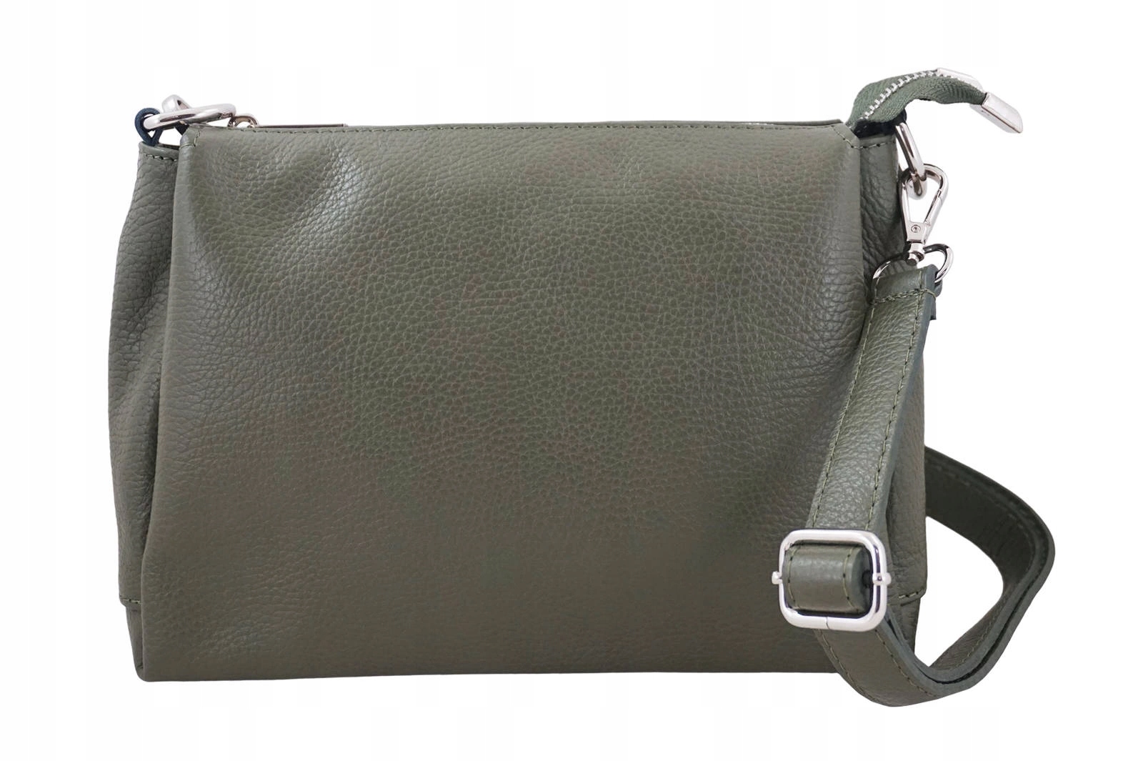 Univerzální kožená italská kabelka přes rameno pro ženy zelená