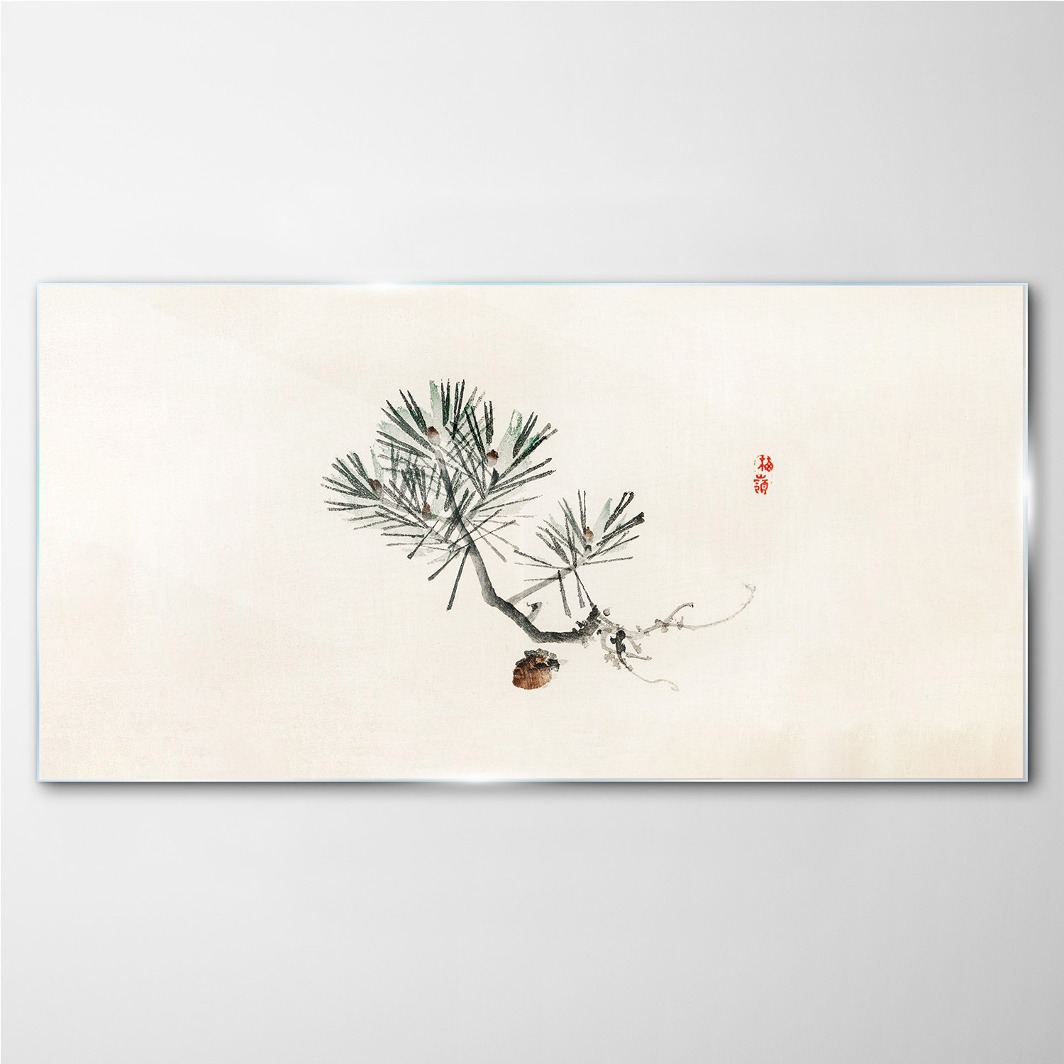 

Szklany obraz na ścianę Gałąź kwiatu 140x70 cm