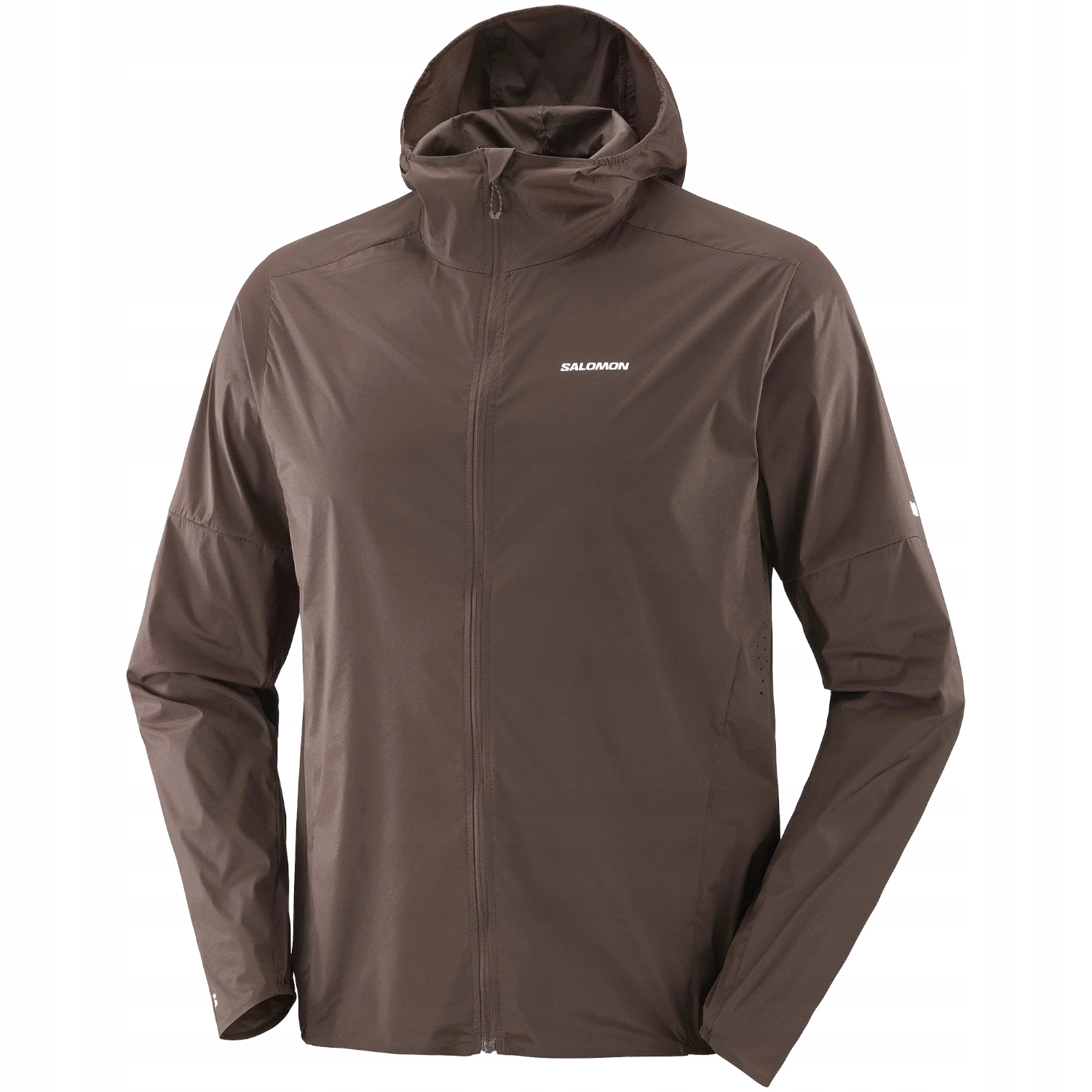 Salomon Sense Aero Wind Jkt M [M] Pánská bunda Polyamid Hnědá