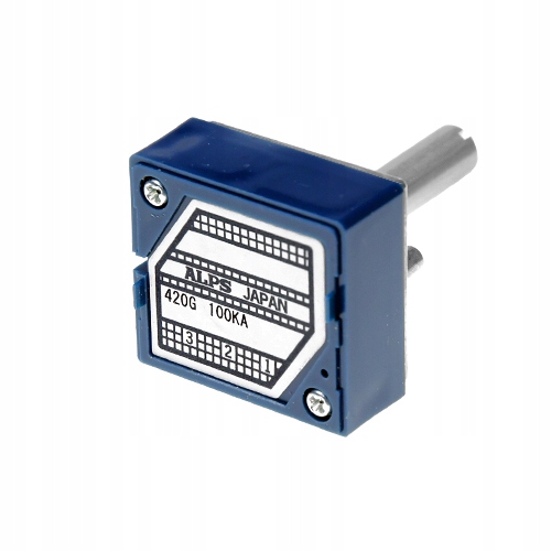 Rotační potenciometr 100k A RK271 hladká osa 25 mm Alps