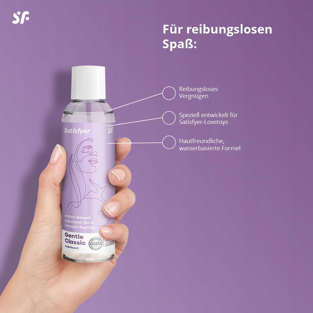 SATISFYER Żel Intymny Dla Kobiet Na Bazie Wody 150 ml Kondom Bezpieczny — miniatura 2