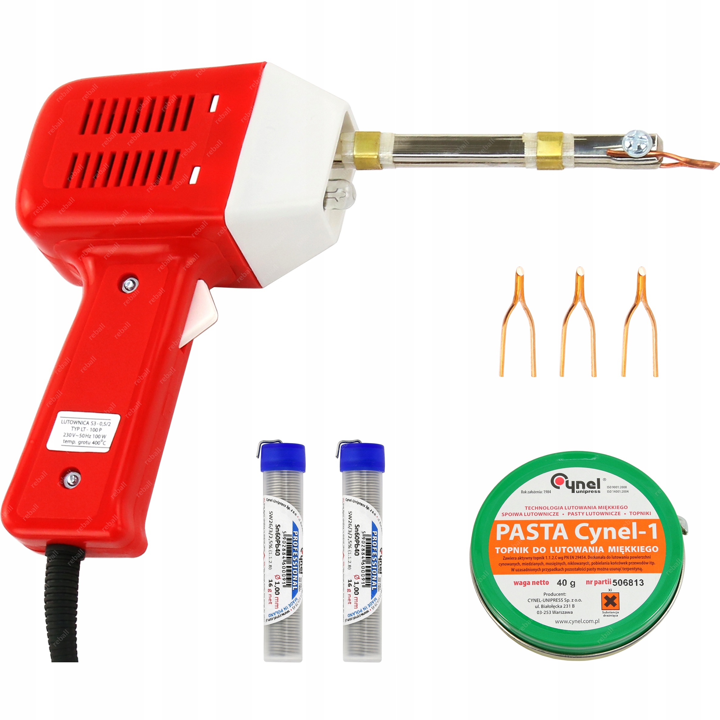 

Zestaw Mocna Lutownica Transformatorowa Zdz 100W