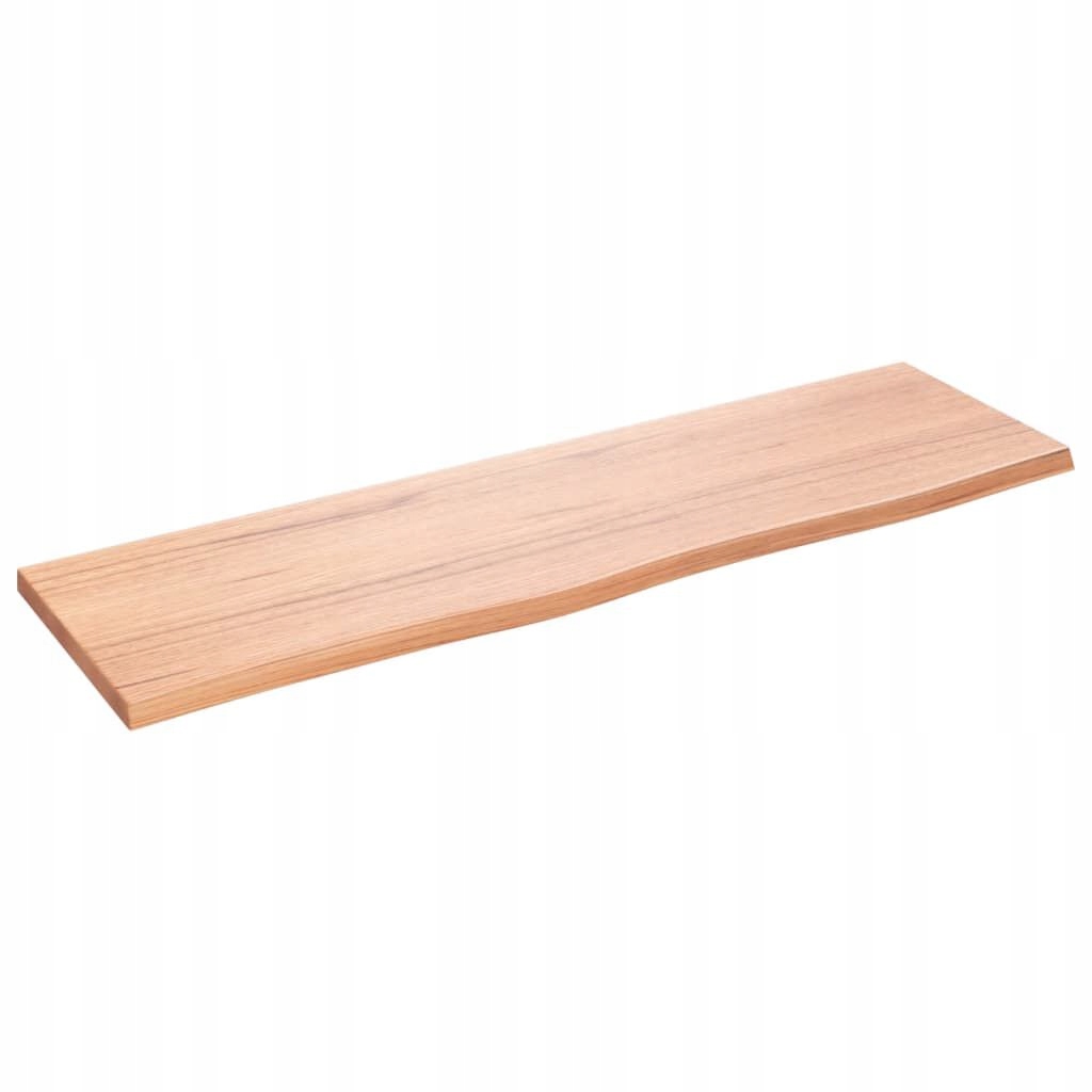 Nástenná polica Dubová 100x30 cm Lakované masívne drevo svetlohnedá