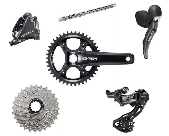 Skupina Shimano Grx 810 1x11rz Mechanická 172.5 mm, 42T, 11-32