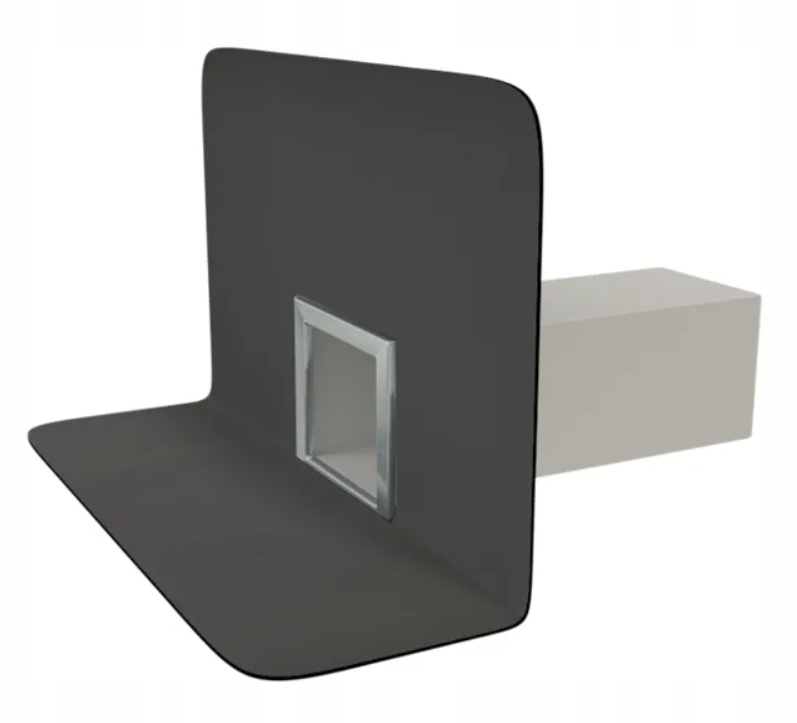 Wpust dachowy attykowy (rzygacz) do Epdm Sa flashing Topwet Twc 100X100