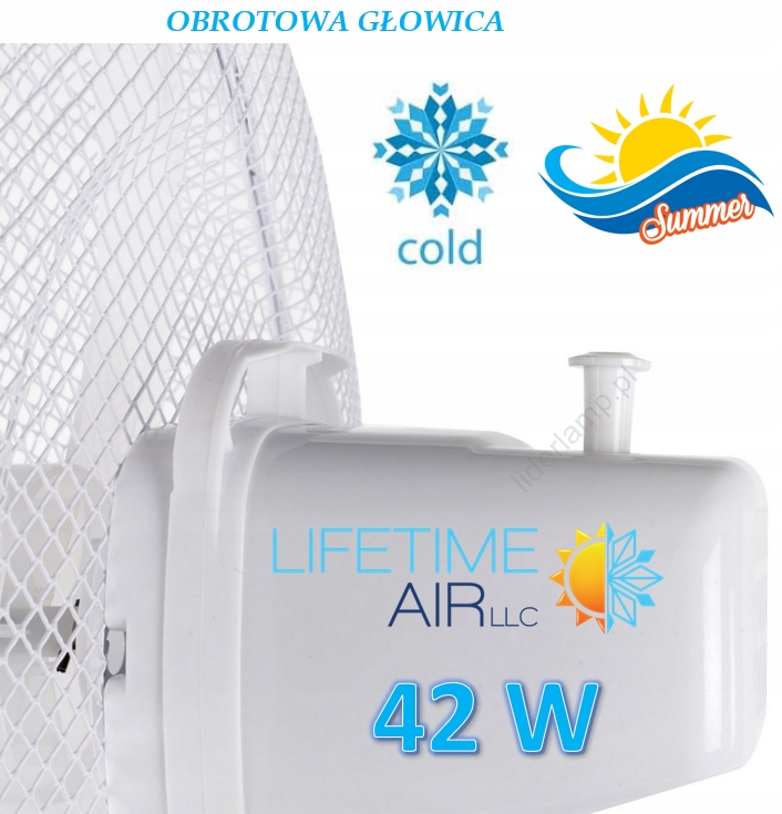 EKSTRA Wentylator Stojący 40cm 42W LifeTime Air Model Standing Fan
