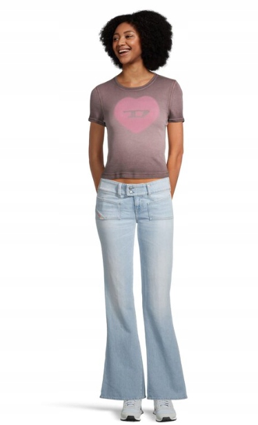 Diesel Dámské Džíny S Dlouhými Nohavicemi, Vyrobené Z Bavlny 26 Kwe