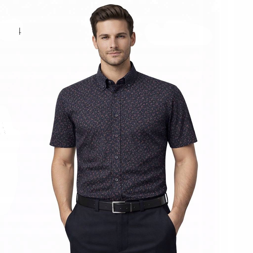 Ego Man košile pánská EKR238-8 regular fit krátký rukáv L