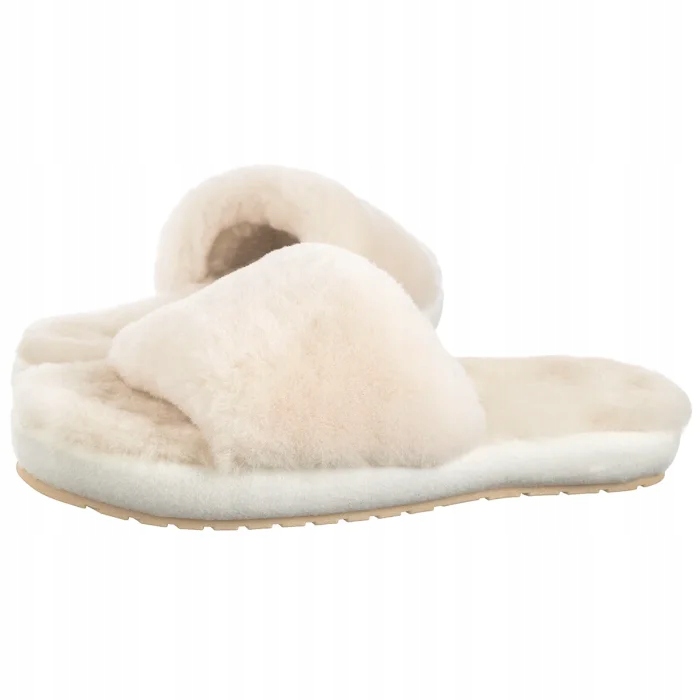 Dámské boty Pohodlné Sandále Emu Australia Mckay Natural W13088 Bílé