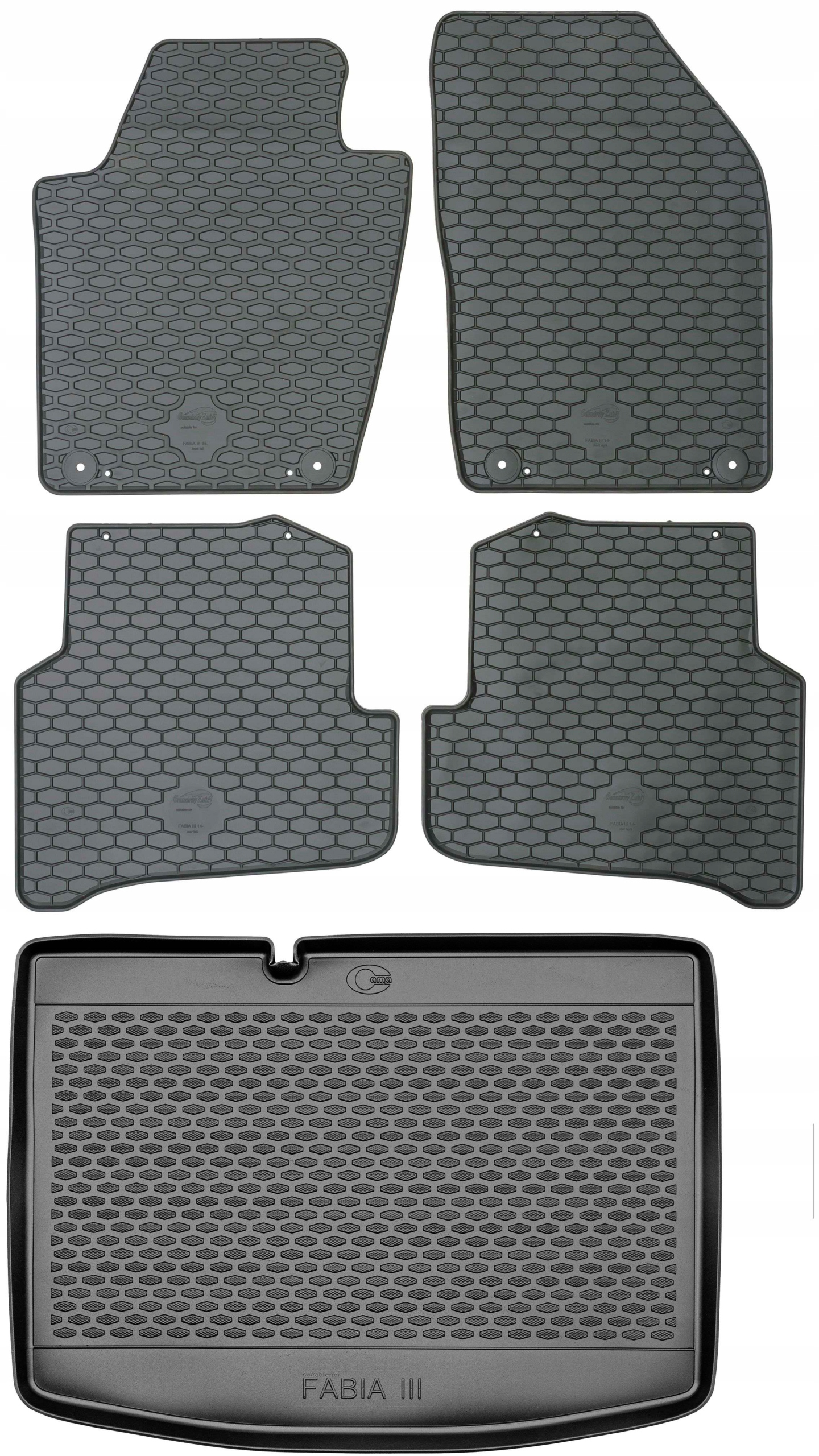 Škoda Fabia III Hb 14-21 Koberce batožinový priestor