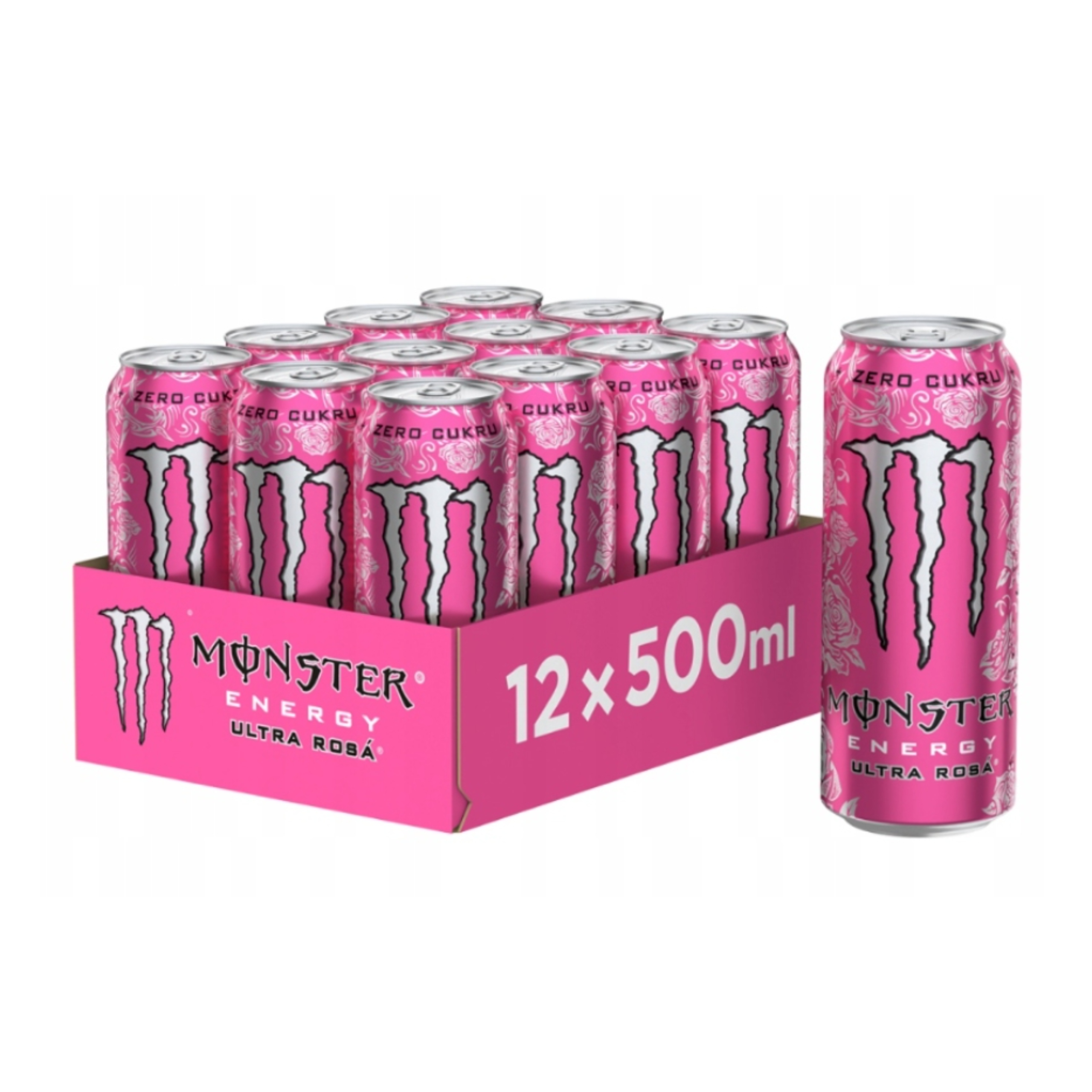 Energetický nápoj Monster Energy Zero Sugar 12 x 500 ml bez cukru
