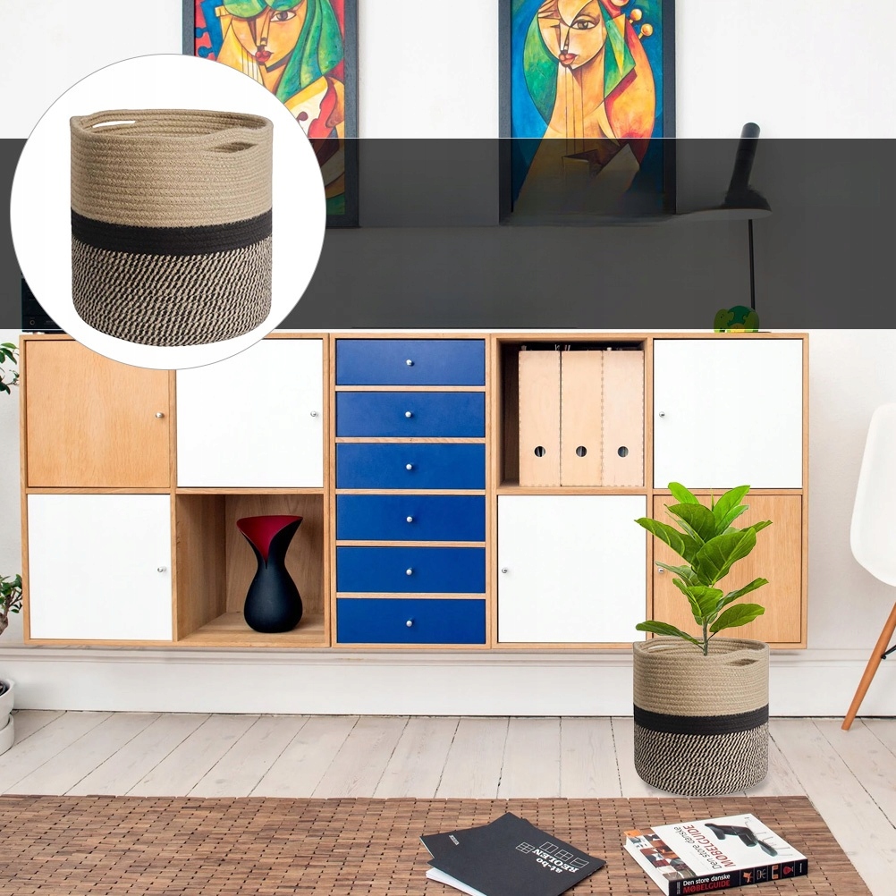 KOSZY ZE LINÓW BAWEŁNIANYCH KOSZY KWIATÓW DO PRANIA Materiał wykonania inny