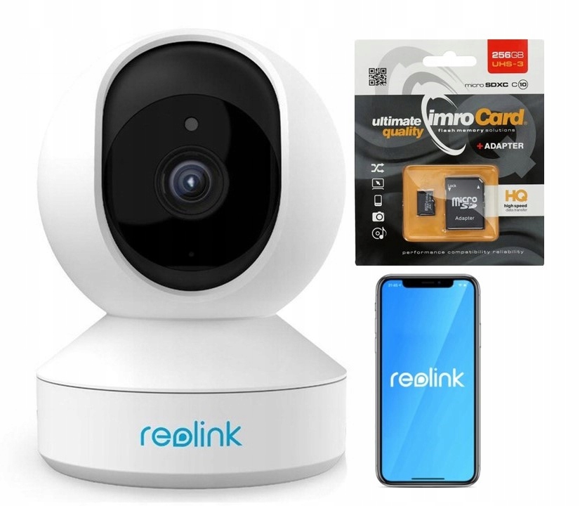 Kamera Reolink Séria E E340 5MP Wifi SuperHD Režim noc Ptz smart Karta 256 Gb