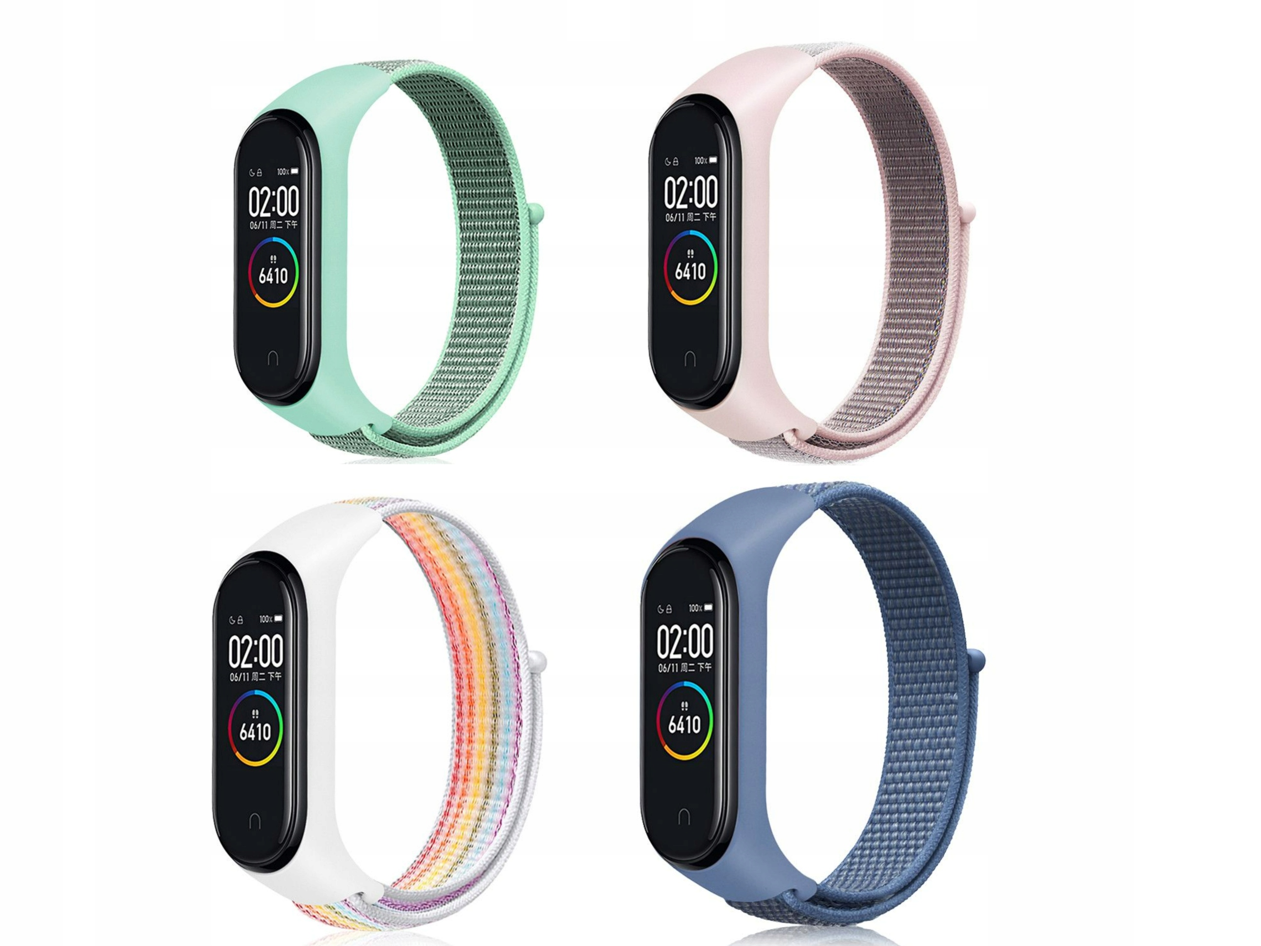 

Zestaw 4szt Opaska Xiaomi MI Band 3 4 5 6 Nylon
