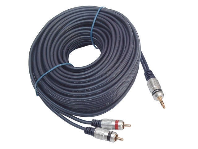 Kabel Vitalco JKD10 minijack (3,5 mm) – 2x Rca (cinch) 15 m