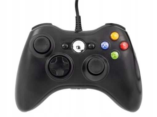 Pad przewodowy do konsoli Microsoft Xbox 360 czarny