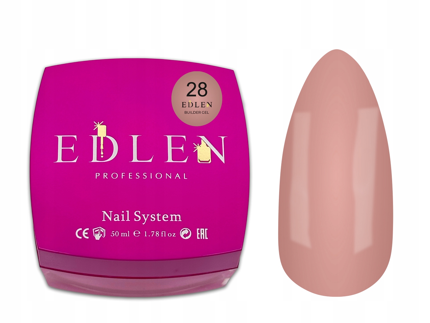 Builder Gel Office 28 Żel Budujący Samopoziomujący Nude Szablon