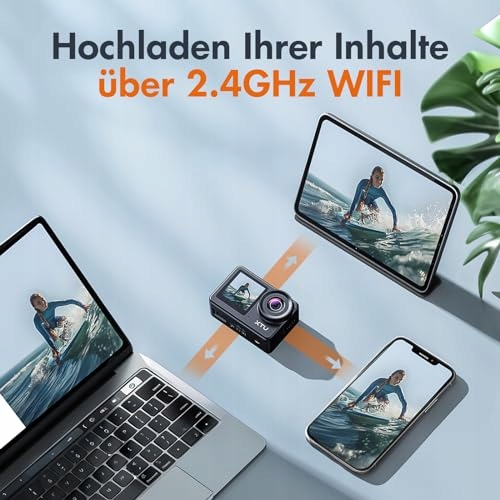 XTU Kamera Sportowa 4K 30FPS 20MP LCD Dotykowy 40M Podwodna z Akcesoriami — miniatura 8