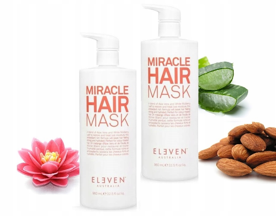 2 x Intenzivně Hydratační Maska Eleven Australia Miracle Hair Mask 960 ml