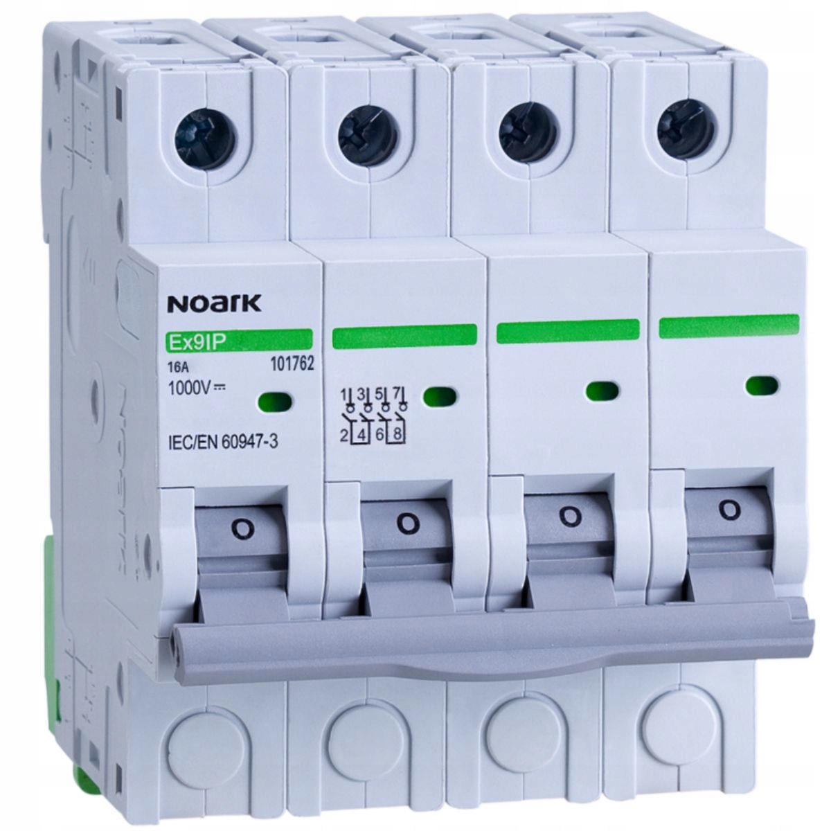 Izolační odpojovač Pv 4P 16A 1000V DC Noark 101762