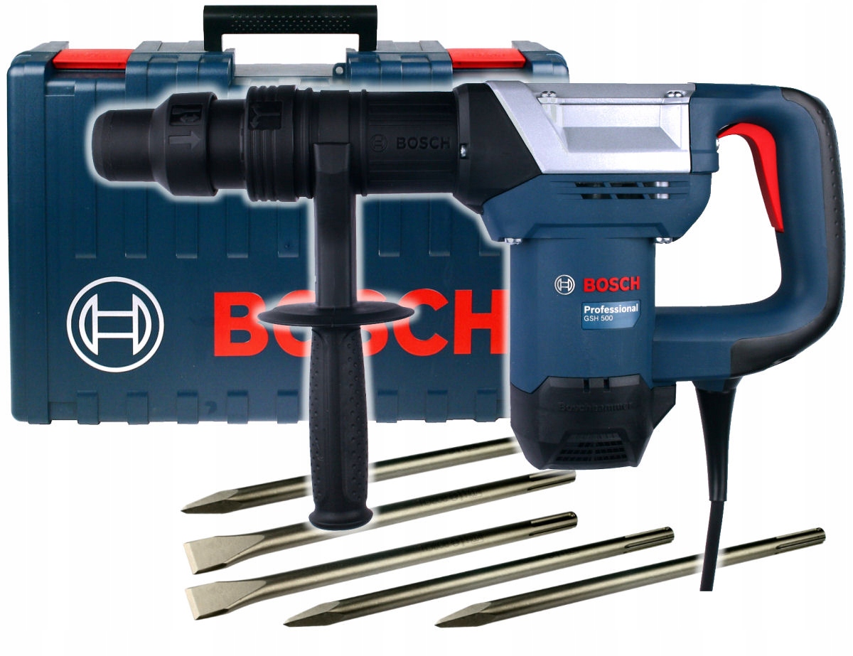 

Młot Gsh 500 Bosch - Sds-max klasa 5kg + Dłuta