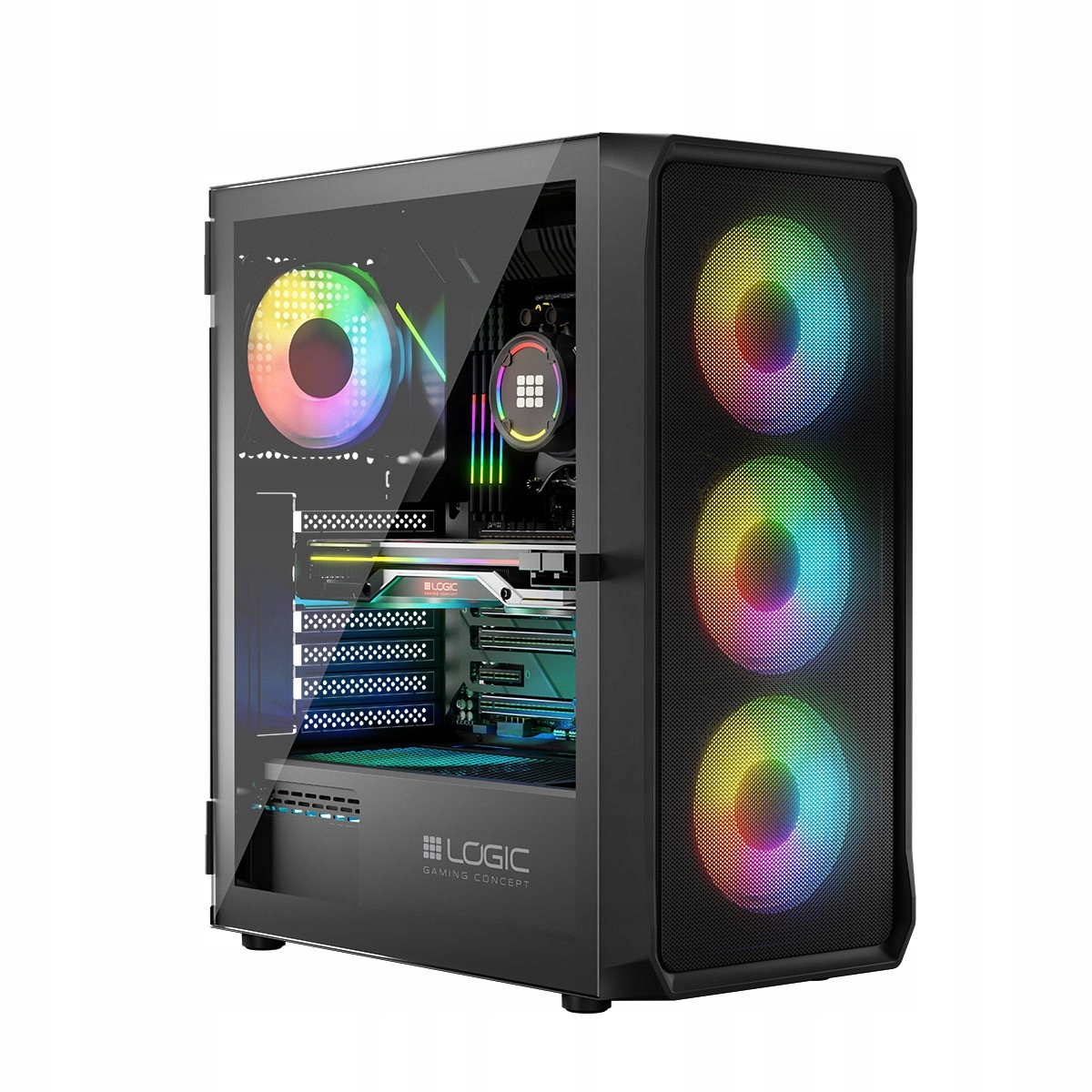 Logic Concept Obudowa Komputerowa Logic Portos Argb Midi Usb 3.0 Czarna