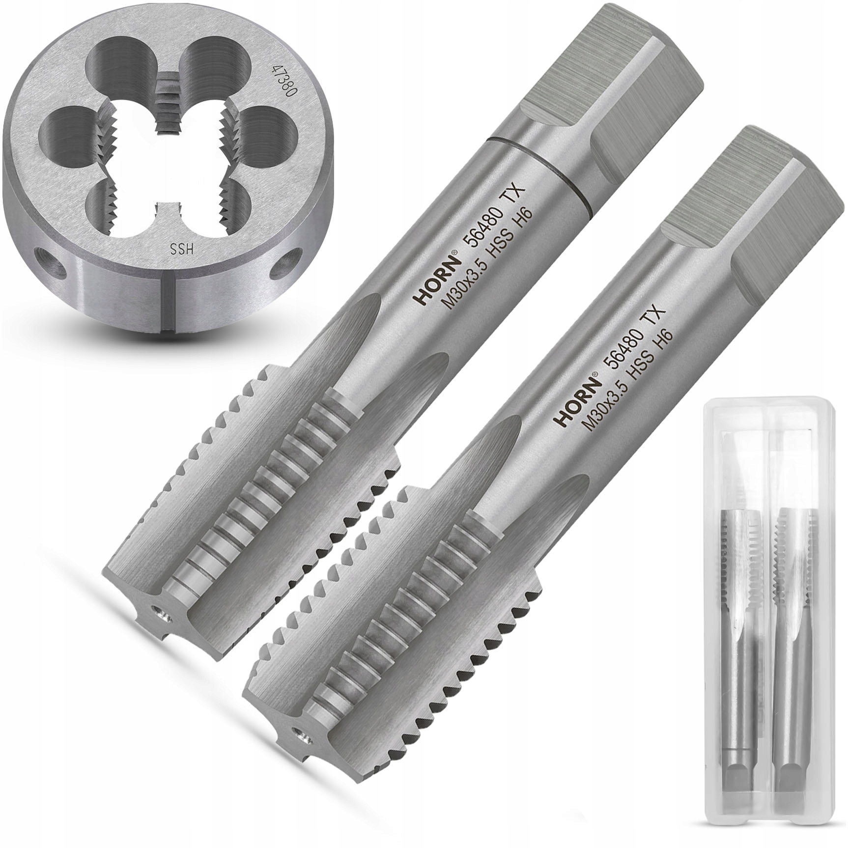 Závitníky Nářezník M30x3.5 Sada Hss Ruční Sada Závitníků