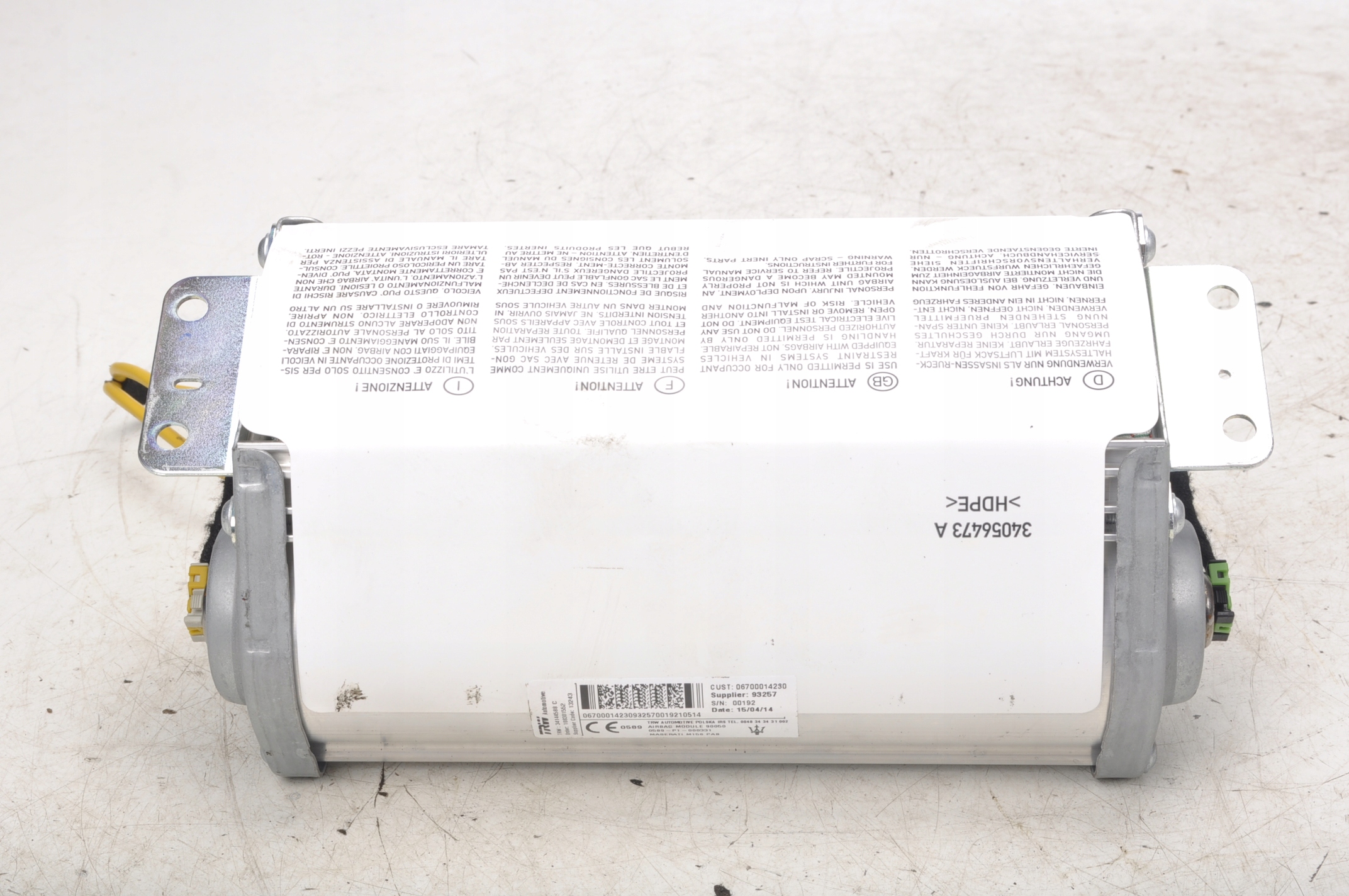 MASERATI GHIBLI III ПОДУШКА AIRBAG ПАССАЖИРА