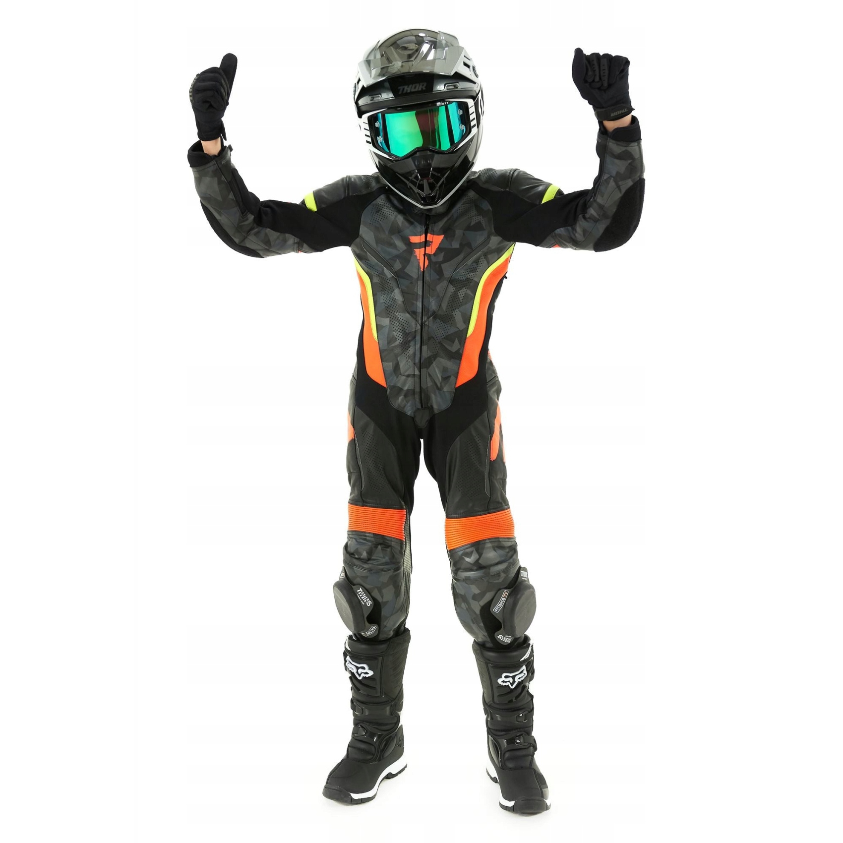 KOMBINEZON skórzany REBELHORN Rebel junior roz. L Rozmiar uniwersalny