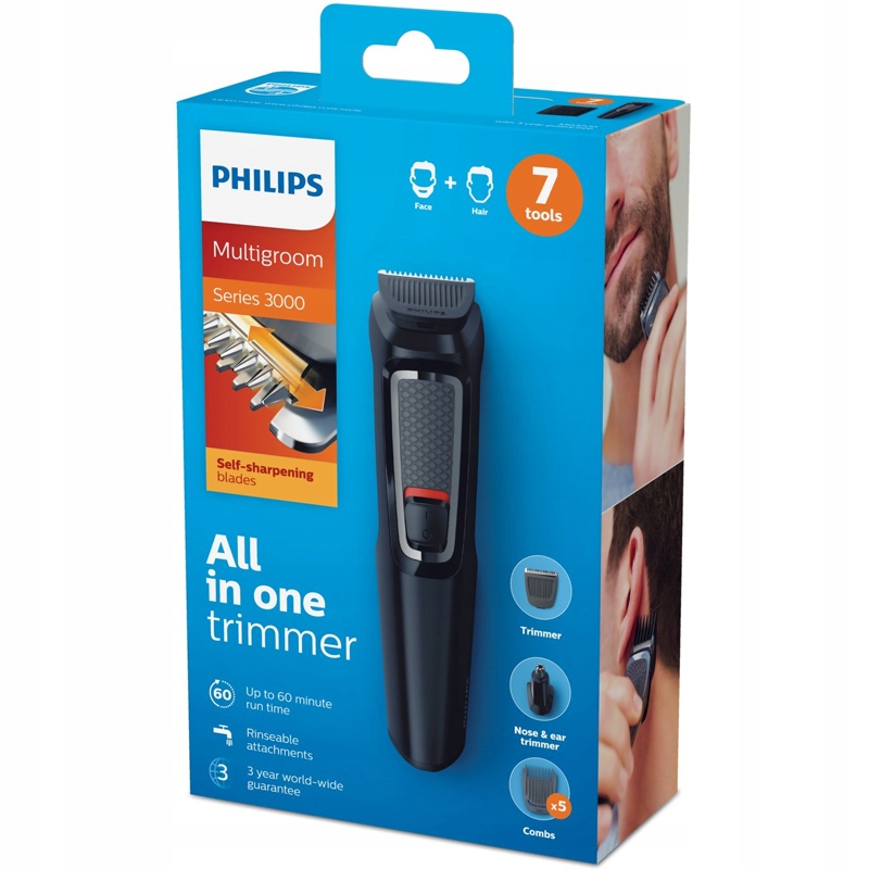 

Philips maszynka trymer do włosów brody 7w1 MG3720