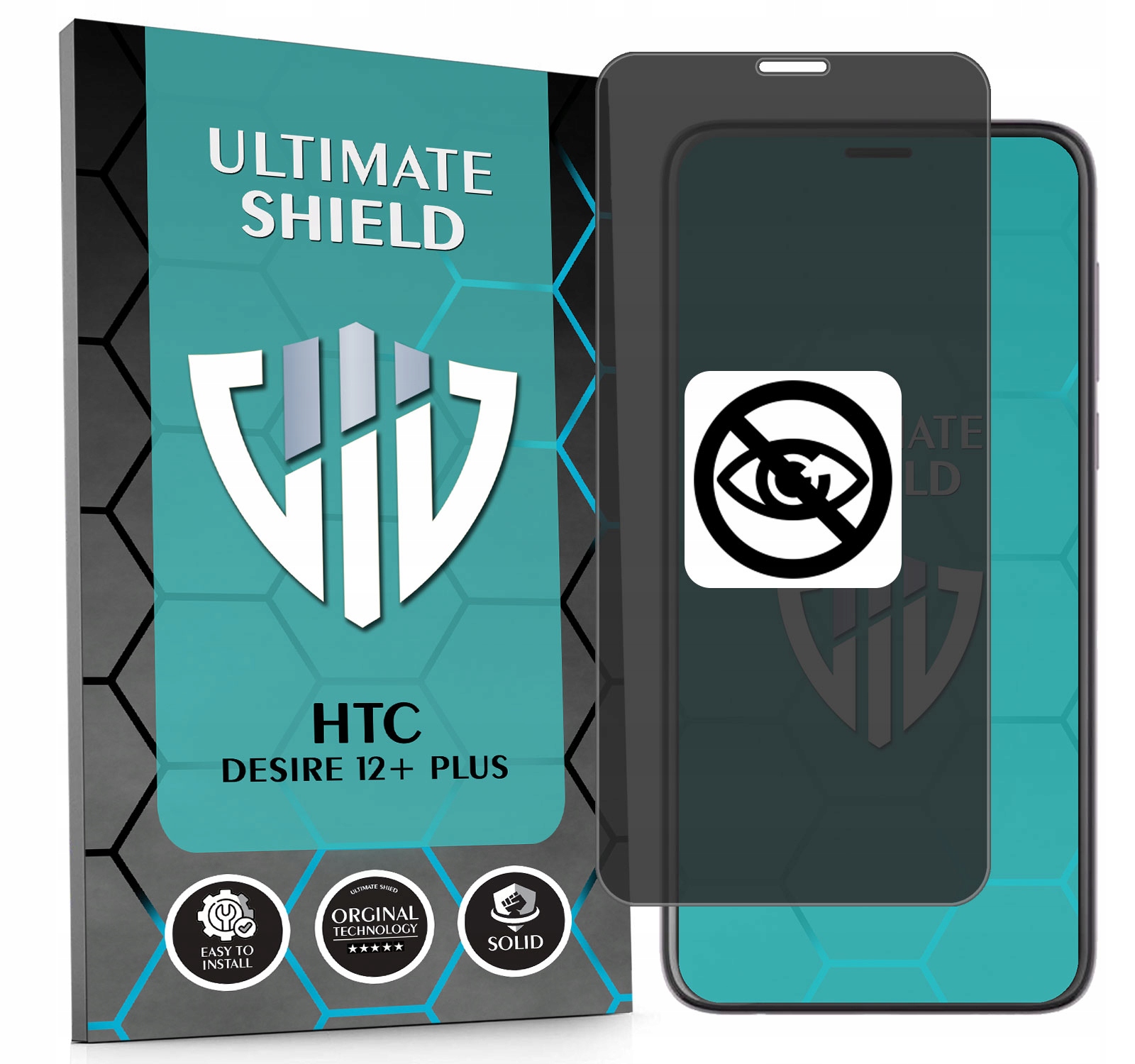 Sklo 5D Privacy Private Anti-spy Pro Htc Desire 12+ Plus Hydrogelové