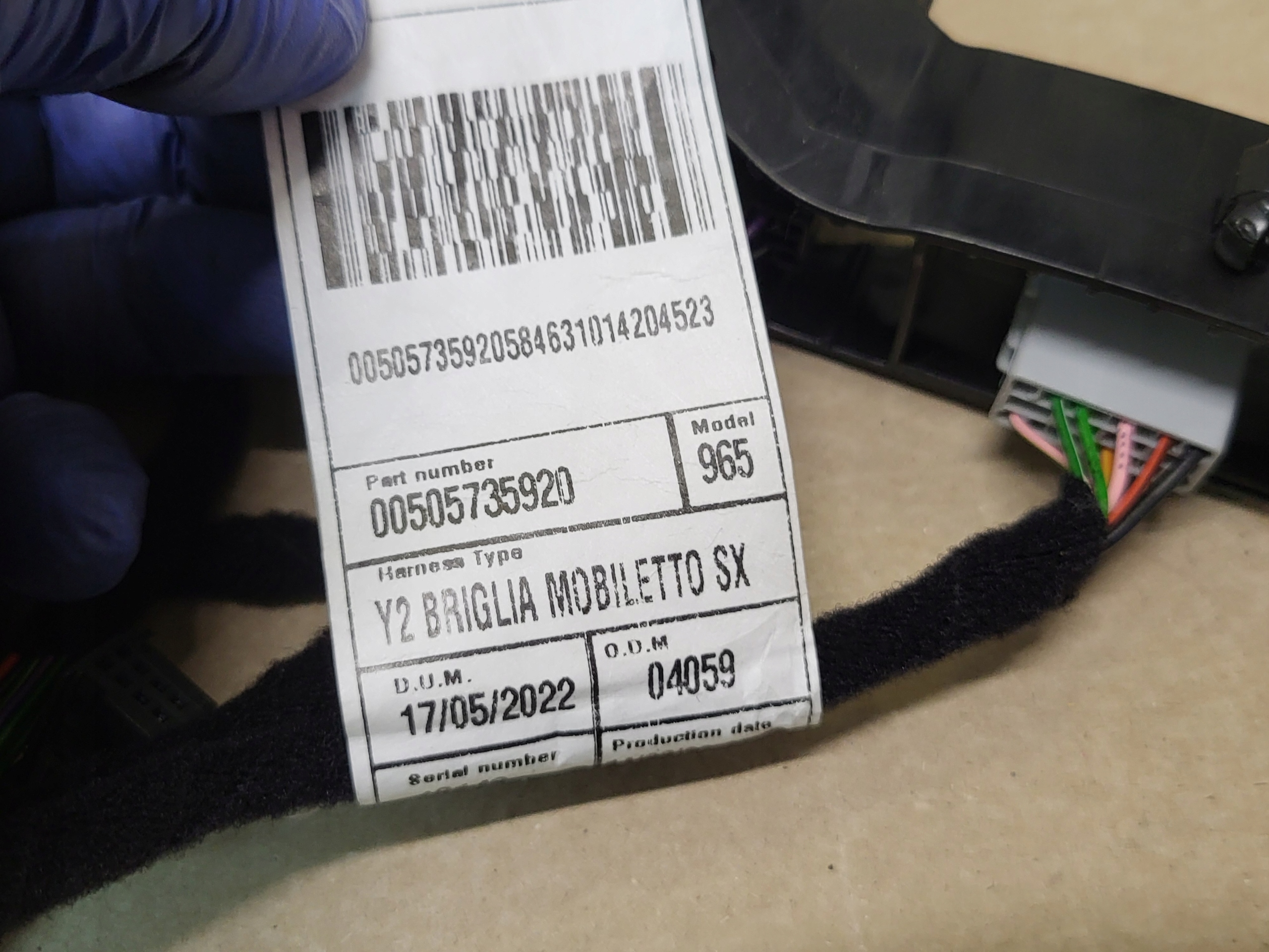 bundle wiring cables WTYCZKI ALFA ROMEO TONALE OE