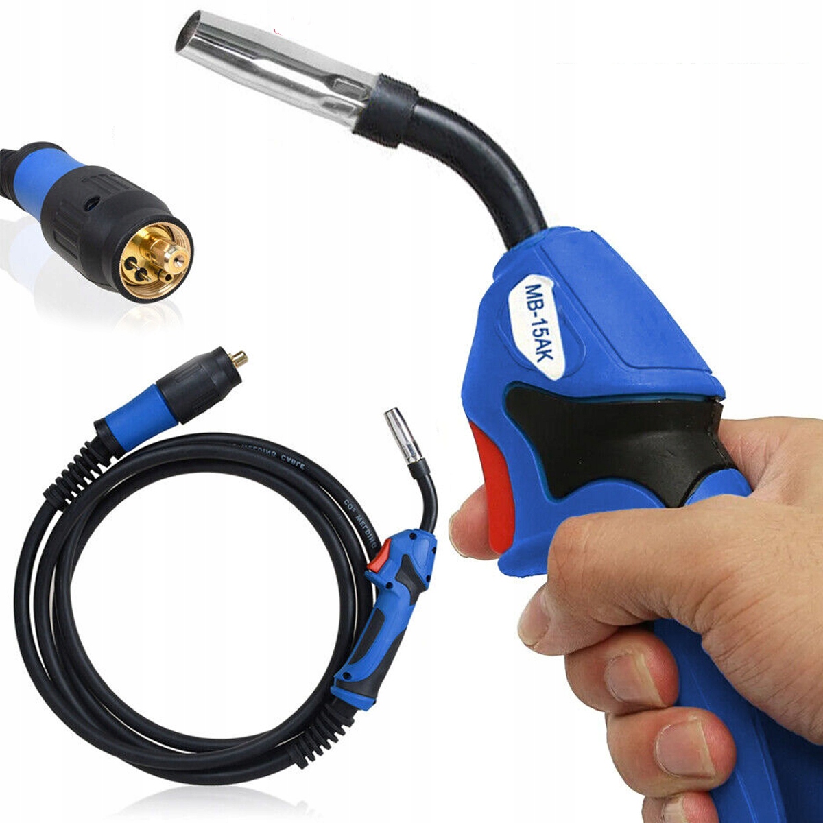 Uchwyt Spawalniczy Do Migomatu Mig Mag Euro Złącze MB15 5m Migomat 15/5