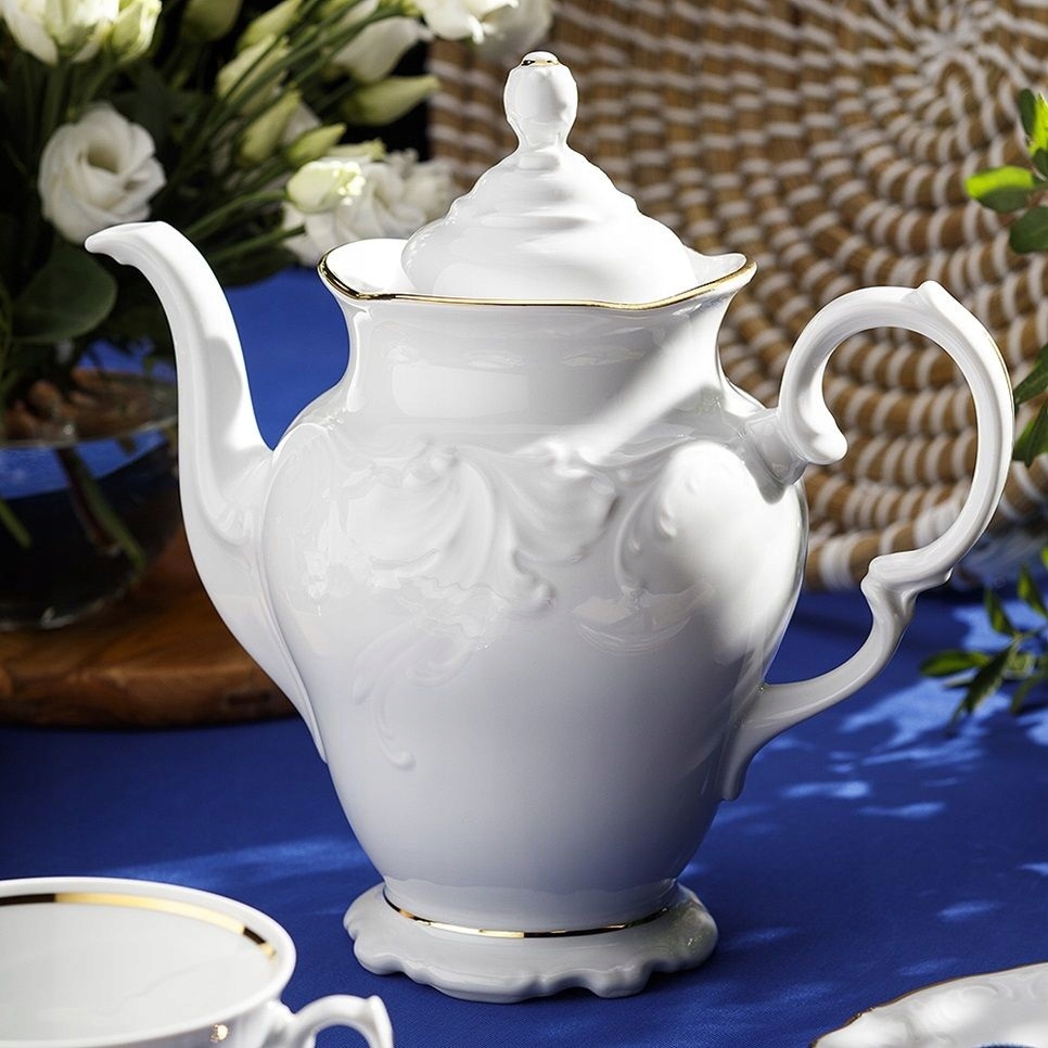 3616 Serwis Do Kawy 6/21 Złota Linia Fryderyka Porcelana Chodzież
