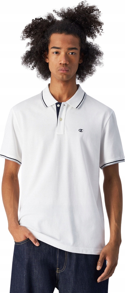 Tričko Pánské Champion Polo Bílá 220897 WW001 r XL