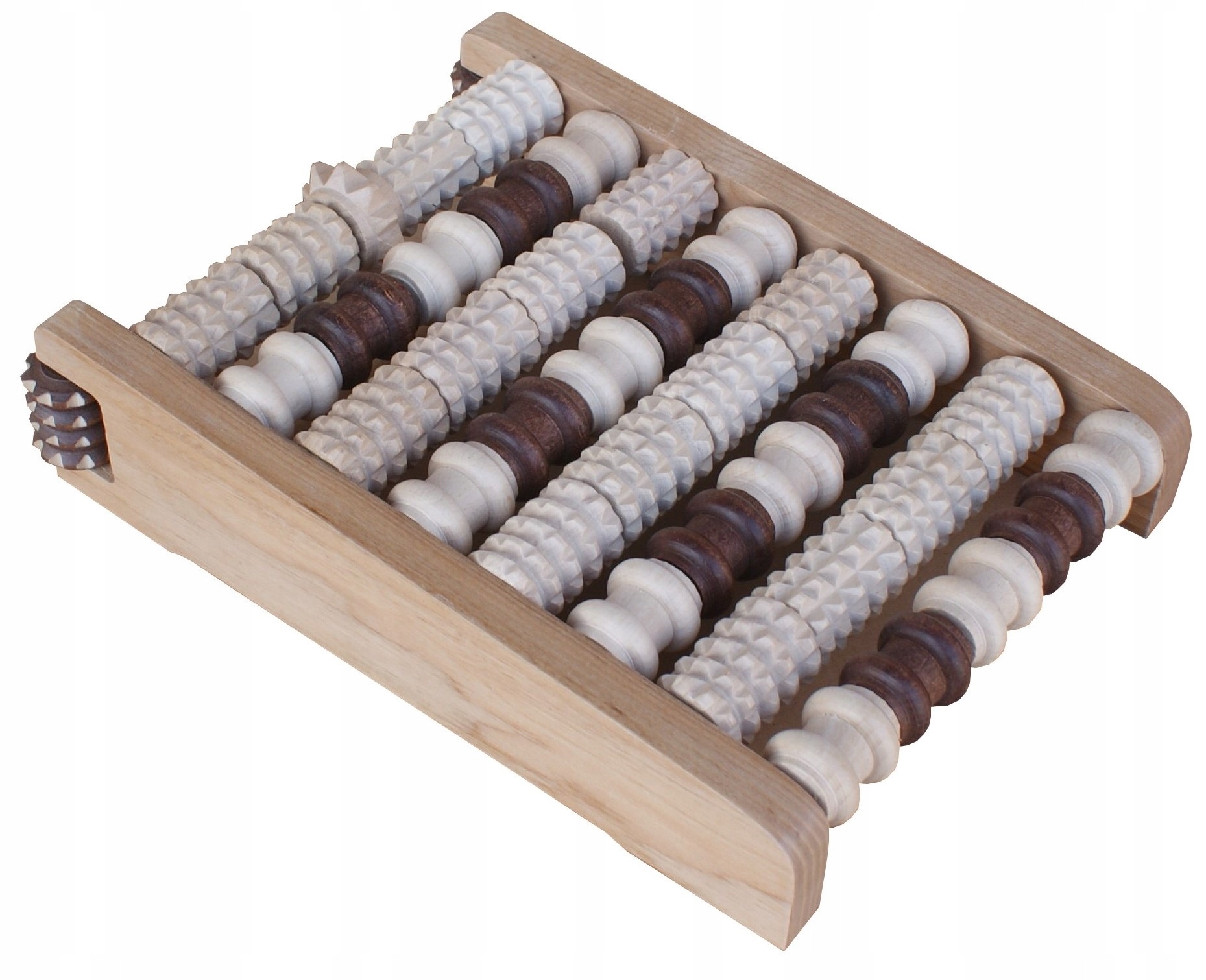 Masażer Drewniany Duży Roller Do Stóp 8-RZĘDOWY