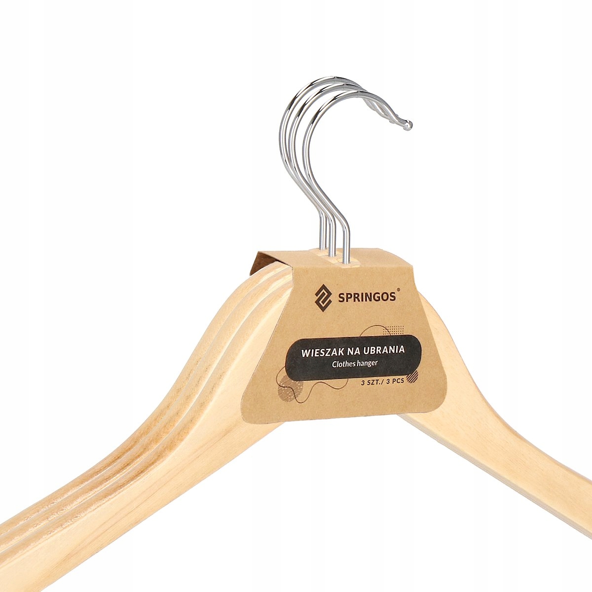 WIESZAK NA UBRANIA WIESZAKI BRĄZ PRZEDPOKOJU x9 DREWNIANE UBRANIOWY SZAFY Marka Springos