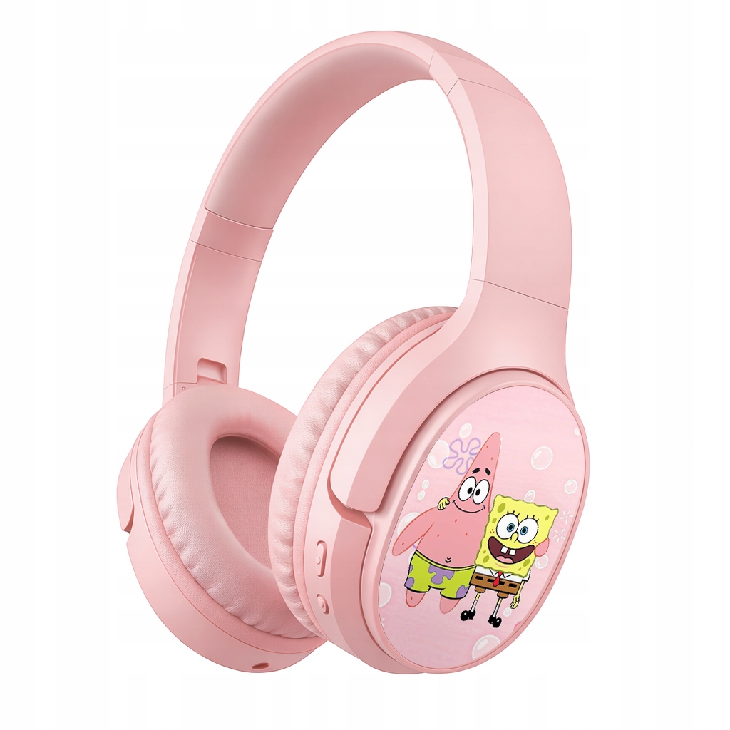 Słuchawki bezprzewodowe Spongebob Różowy Nauszne dla dziewczynki