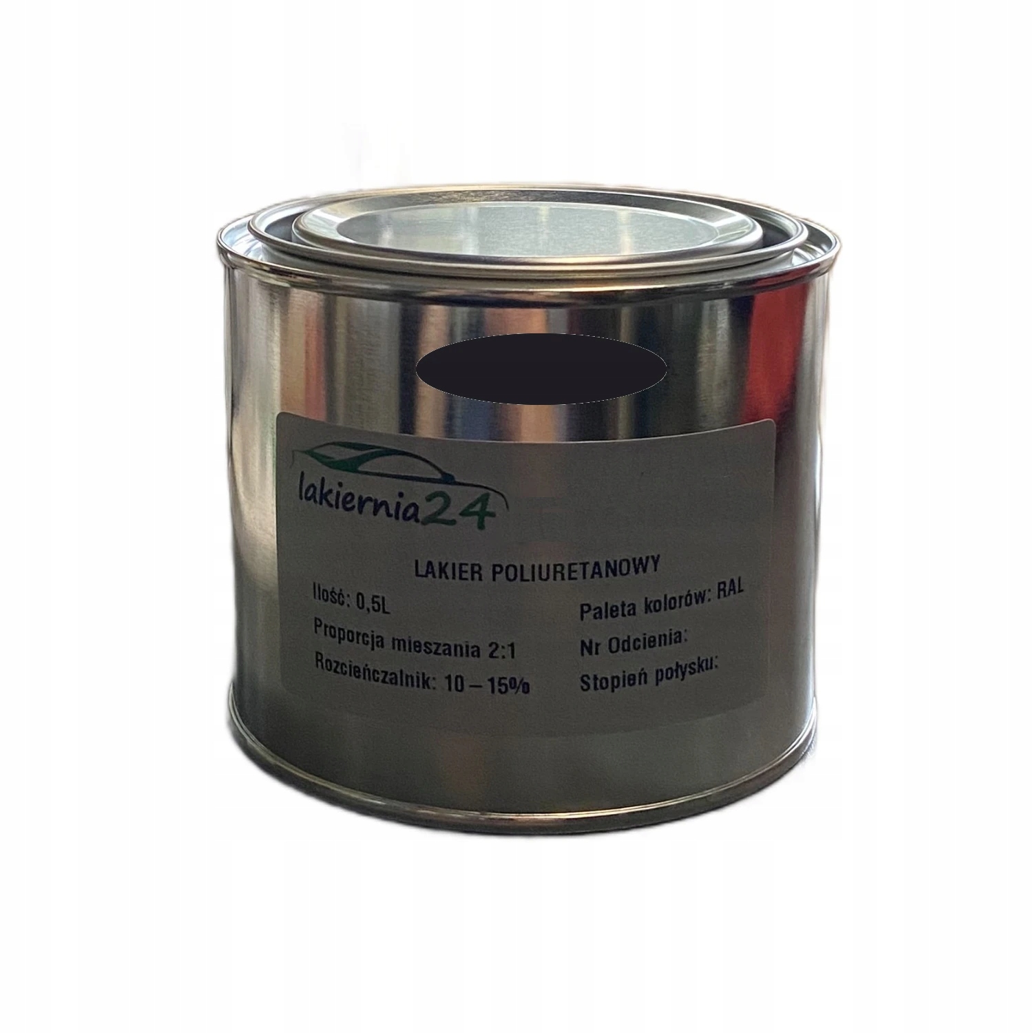 Farba Poliuretanowa przemysłowa lakier poliuretan półmat 0,5l 2:1 Ral 9004