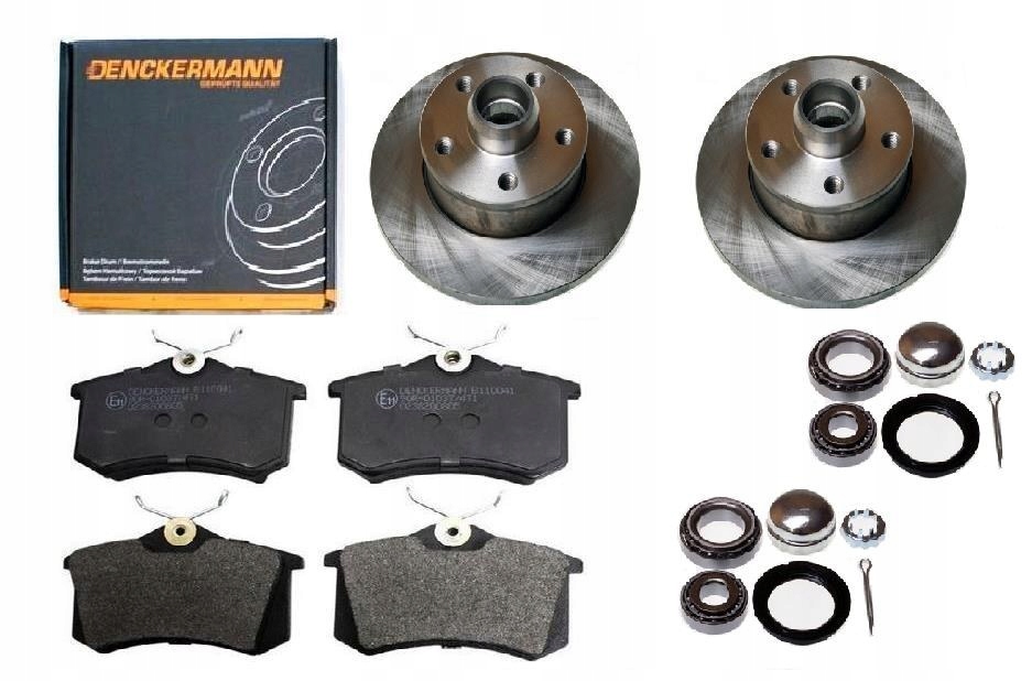 Kotouče Kostky Loži Passat B3 B4 Zadní 226MM Sada 5 Šroubů