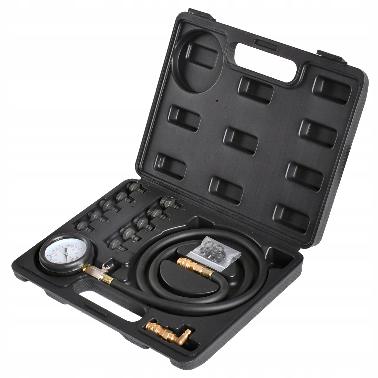 TESTER PRÓBNIK MANOMETR MIERNIK CIŚNIENIA OLEJU + ADAPTERY EAN (GTIN) 5901477127199