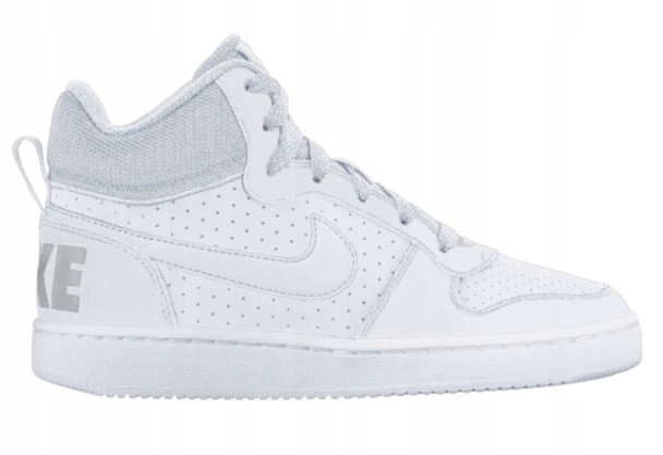Buty Damskie Nike Court Borough Mid Gs 839977-100 Sneakersy Białe Nike 38.5