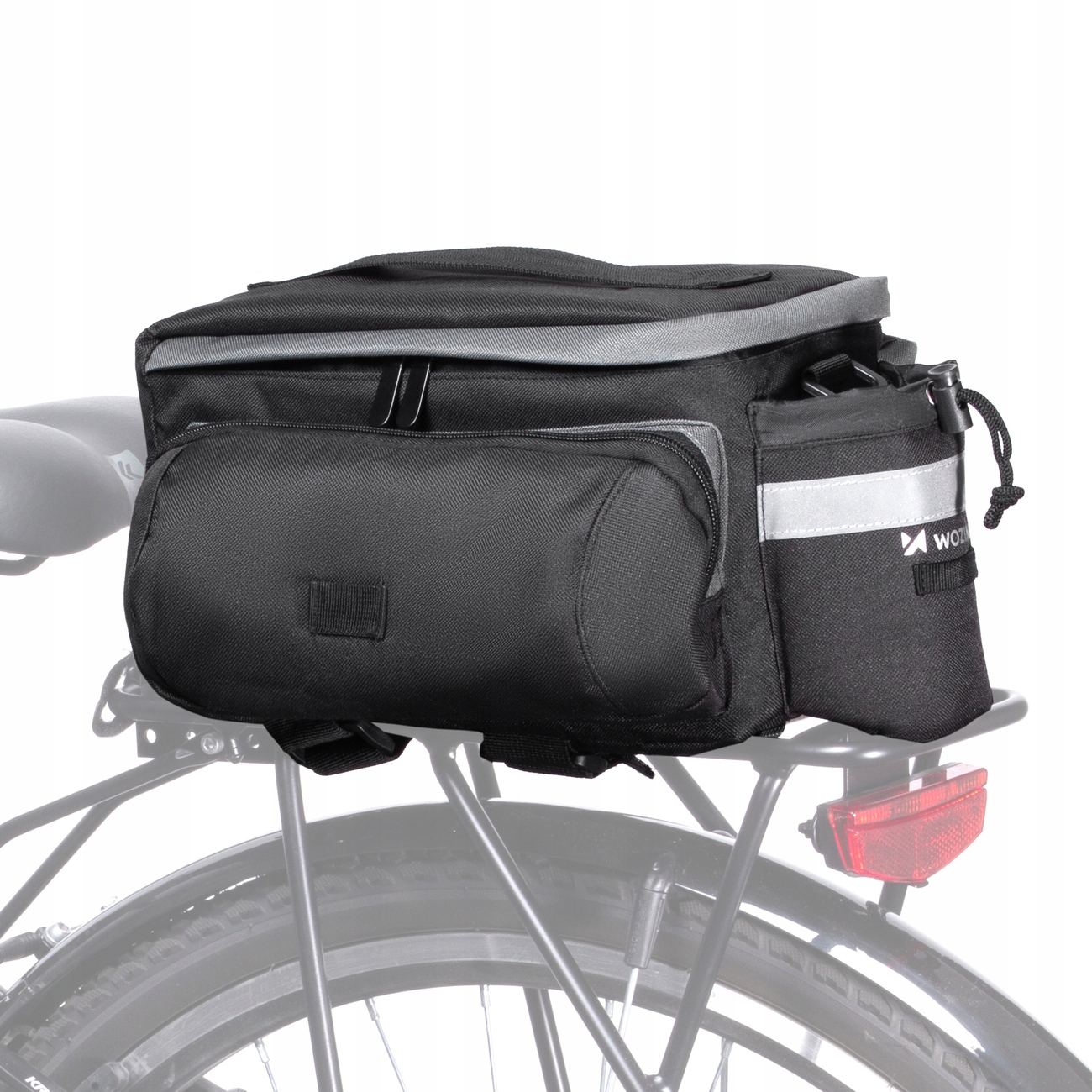 SAKWA ROWEROWA TORBA NA BAGAŻNIK NA ZAKUPY SAKWY NA ROWER 6L PASEK NA RAMIĘ Kod producenta WBB3BK